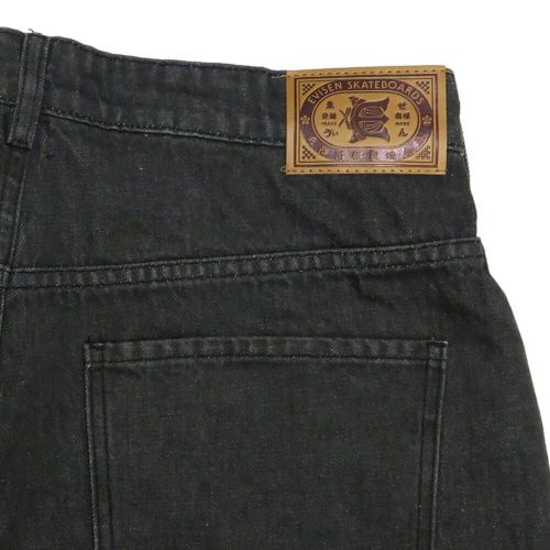 EVISEN SHORTS エビセンー ショーツ SUSHI DENIM LIGHT BLACK スケートボード スケボー 5