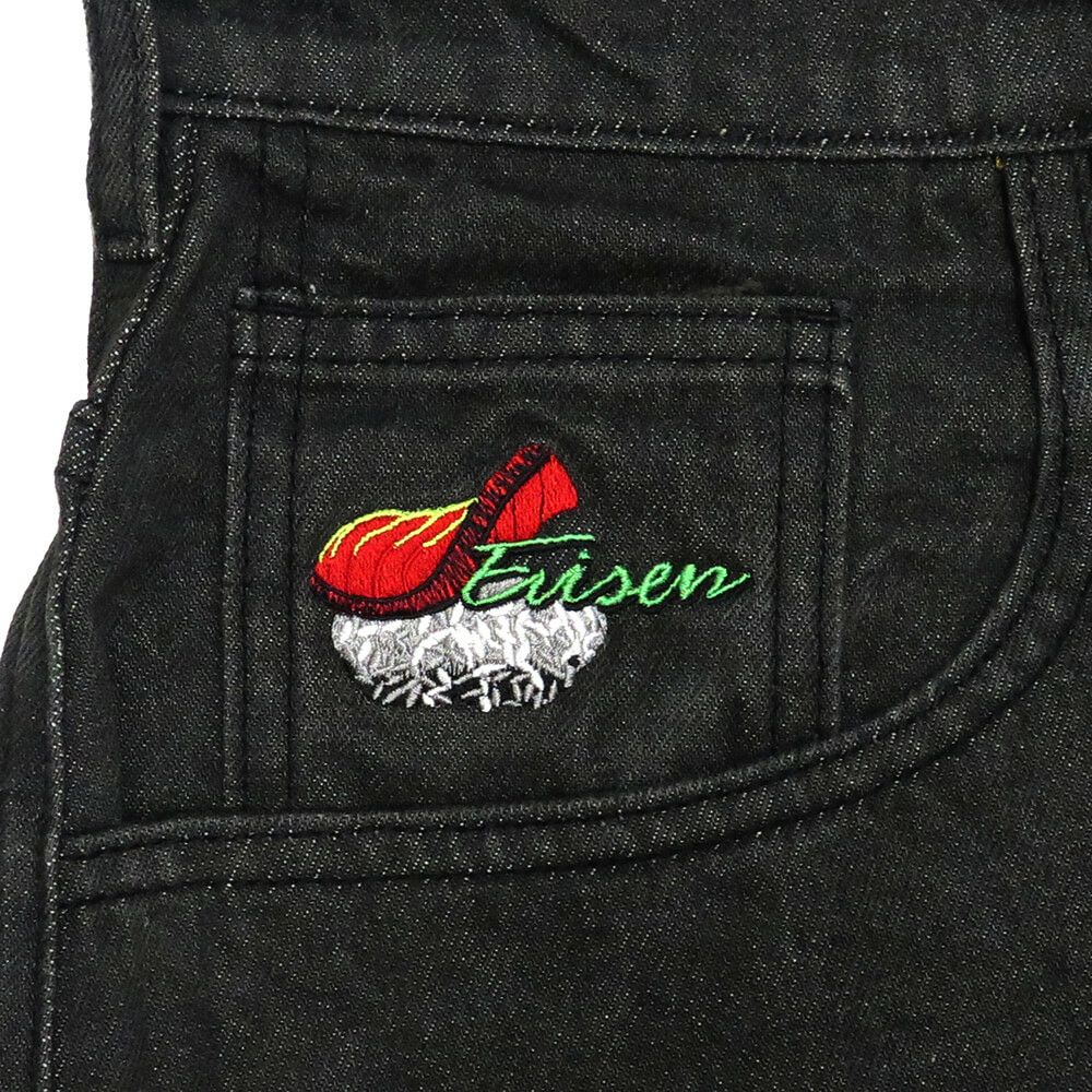 EVISEN SHORTS エビセンー ショーツ SUSHI DENIM LIGHT BLACK スケートボード スケボー 8