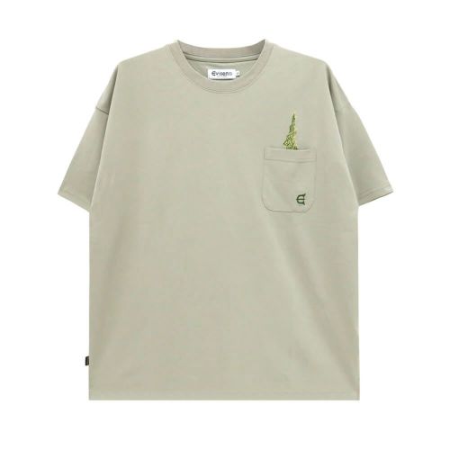 EVISEN T-SHIRT エビセン Tシャツ EYE FIRE TECH POCKET SAGE スケートボード スケボー 1