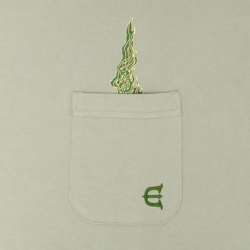 EVISEN T-SHIRT エビセン Tシャツ EYE FIRE TECH POCKET SAGE スケートボード スケボー 3