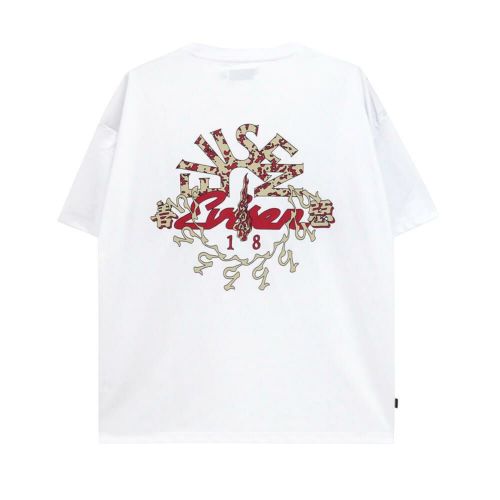 EVISEN T-SHIRT エビセン Tシャツ EYE FIRE TECH POCKET WHITE スケートボード スケボー 