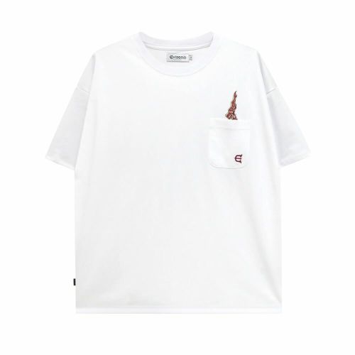 EVISEN T-SHIRT エビセン Tシャツ EYE FIRE TECH POCKET WHITE スケートボード スケボー 1