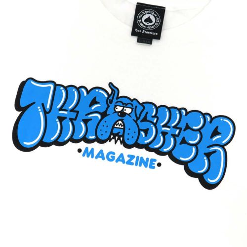 THRASHER T-SHIRT スラッシャー Tシャツ BULLY WHITE（US企画） スケートボード スケボー 1