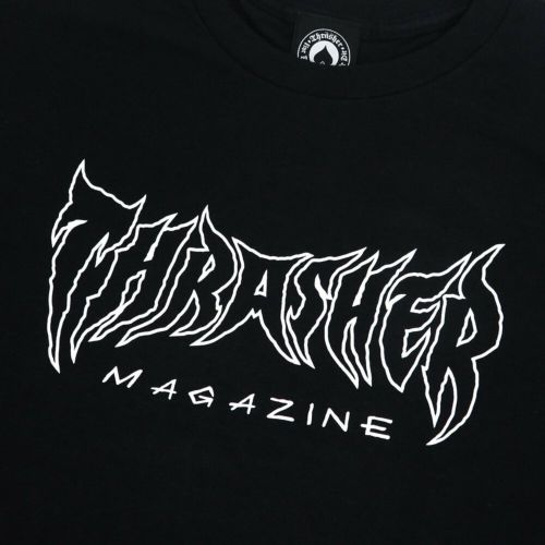 THRASHER T-SHIRT スラッシャー Tシャツ METAL BLACK（US企画） スケートボード スケボー 1