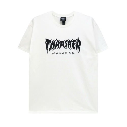THRASHER T-SHIRT スラッシャー Tシャツ METAL WHITE（US企画） スケートボード スケボー 