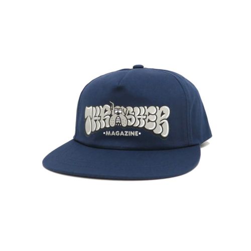 THRASHER CAP スラッシャー キャップ BULLY SNAPBACK NAVY（US企画） スケートボード スケボー 