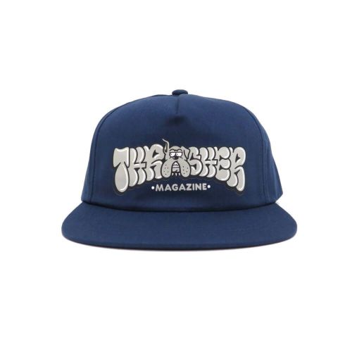 THRASHER CAP スラッシャー キャップ BULLY SNAPBACK NAVY（US企画） スケートボード スケボー 1