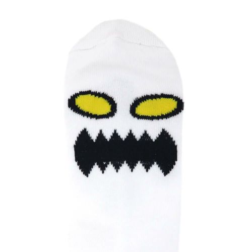 TOY MACHINE SOCKS トイマシーン ソックス 靴下 MONSTER FACE WHITE スケートボード スケボー 4