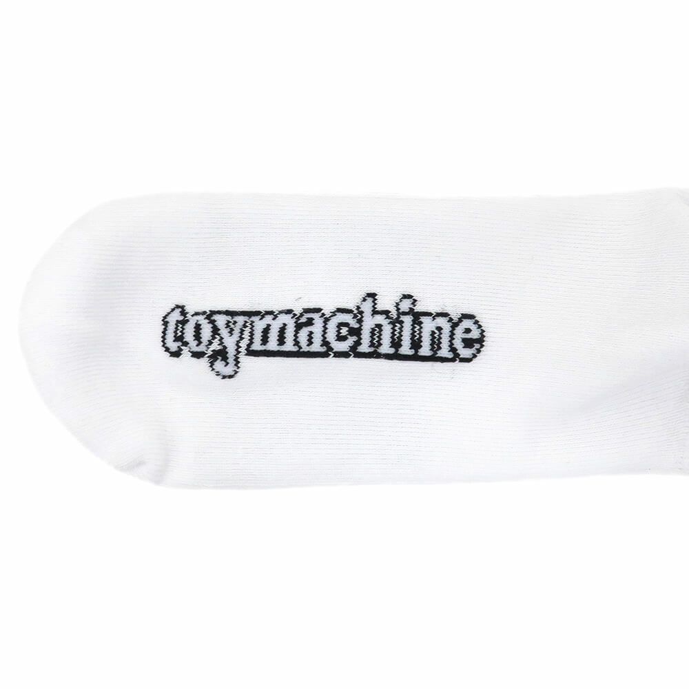 TOY MACHINE SOCKS トイマシーン ソックス 靴下 MONSTER FACE WHITE スケートボード スケボー 5