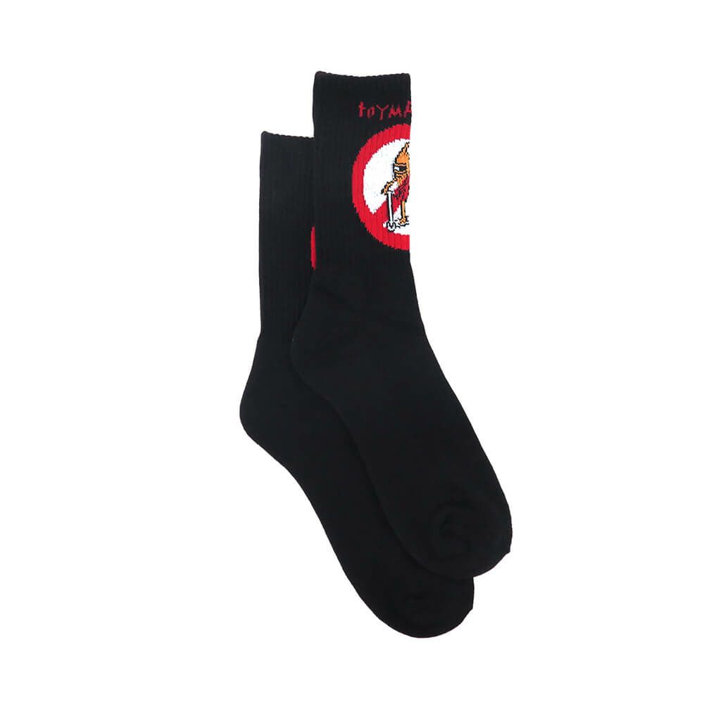 TOY MACHINE SOCKS トイマシーン ソックス 靴下 NO SCOOTER BLACK スケートボード スケボー 3