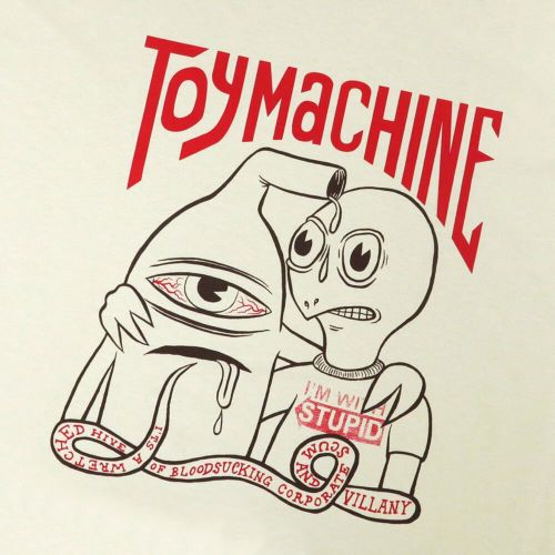 TOY MACHINE T-SHIRT トイマシーン Tシャツ I'M WITH STUPID SAND スケートボード スケボー 1