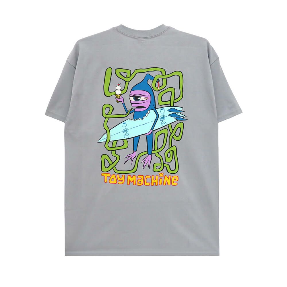 TOY MACHINE T-SHIRT トイマシーン Tシャツ SURF SECT SILVER スケートボード スケボー 