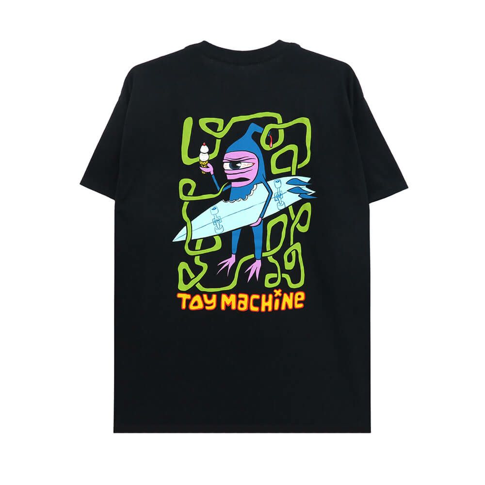 TOY MACHINE T-SHIRT トイマシーン Tシャツ SURF SECT BLACK スケートボード スケボー 