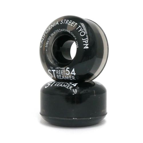 CALIFORNIA STREET WHEEL カリフォルニアストリート ソフトウィール（クルーザー） STREET STREAMER CLEAR（78A）黒クリア 54mm スケートボード スケボー 2