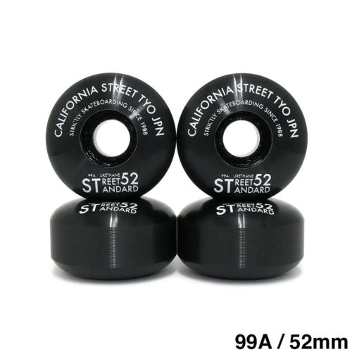 CALIFORNIA STREET WHEEL カリフォルニアストリート ウィール STREET STANDARD（99A）黒 52mm スケートボード スケボー 1