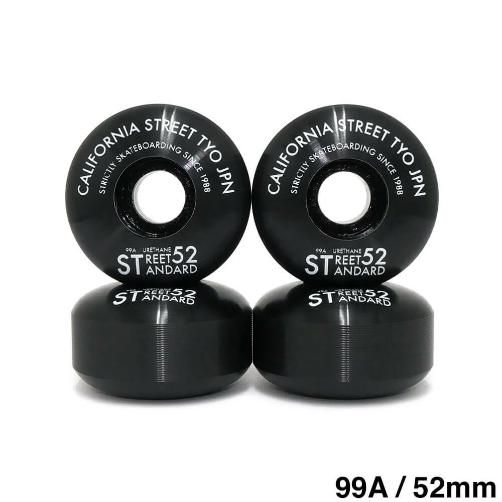 CALIFORNIA STREET WHEEL カリフォルニアストリート ウィール STREET STANDARD（99A）黒 52mm スケートボード スケボー 1