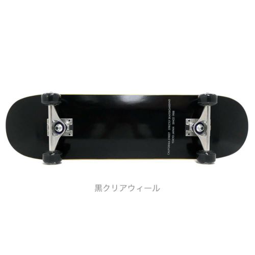 （初心者におすすめ・高品質）防水ケース・レンチ付き CALIFORNIA STREET カリフォルニアストリート コンプリートセット スケートボード完成品 SIMPLE BLACK CRUISER 8.0（クルーザー） スケートボード スケボー 6