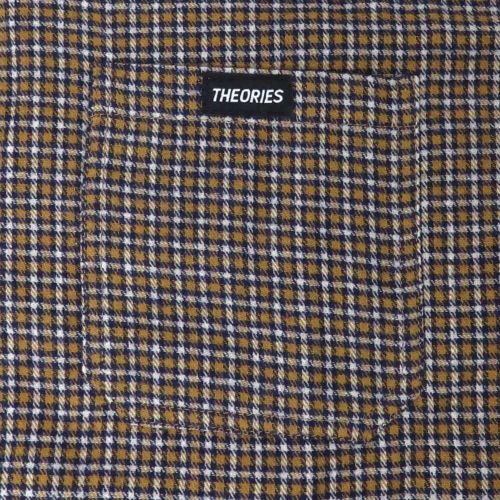 THEORIES SHORT SLEEVE SHIRTS セオリーズ 半袖シャツ AVIGNON FLANNEL BUTTON UP APRICOT スケートボード スケボー 2