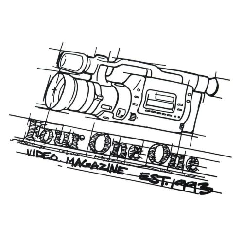 411VM T-SHIRT フォーワンワンビデオマガジン Tシャツ 411 VX WHITE スケートボード スケボー 1