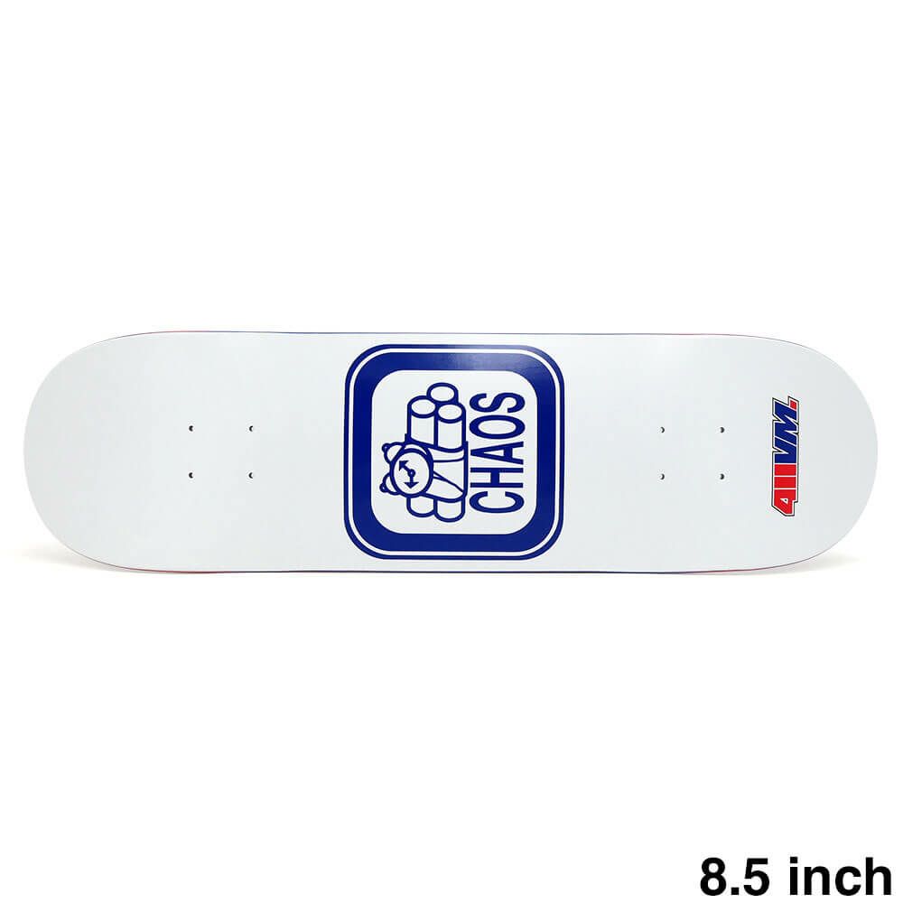 411VM DECK フォーワンワンビデオマガジン デッキ TEAM CHAOS ICON WHITE 8.5 EPOXY 7 スケートボード スケボー 1