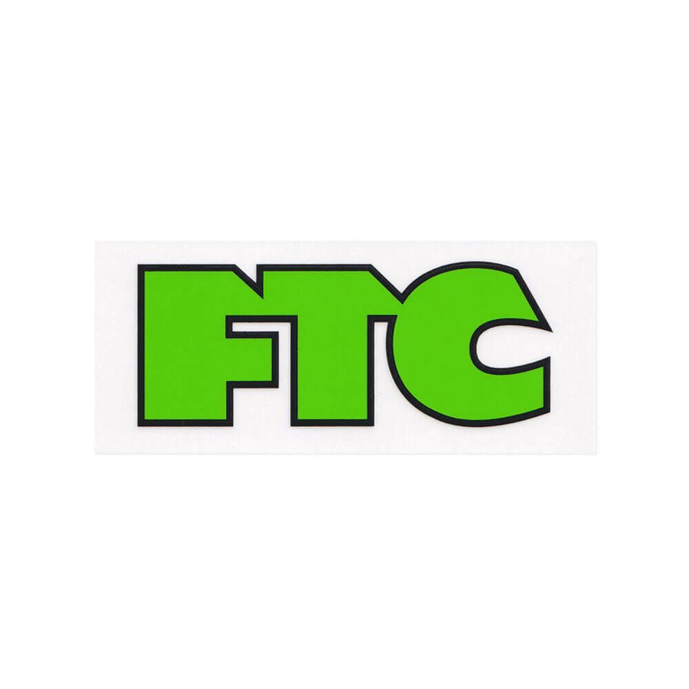 FTC STICKER エフティーシー ステッカー OG LOGO 5inch GREEN/BLACK スケートボード スケボー