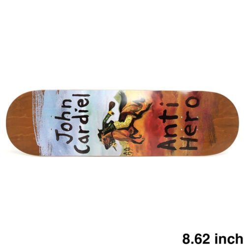 ANTIHERO DECK アンチヒーロー デッキ JOHN CARDIEL OLD WEST BROWN STAIN 8.62 スケートボード スケボー 1