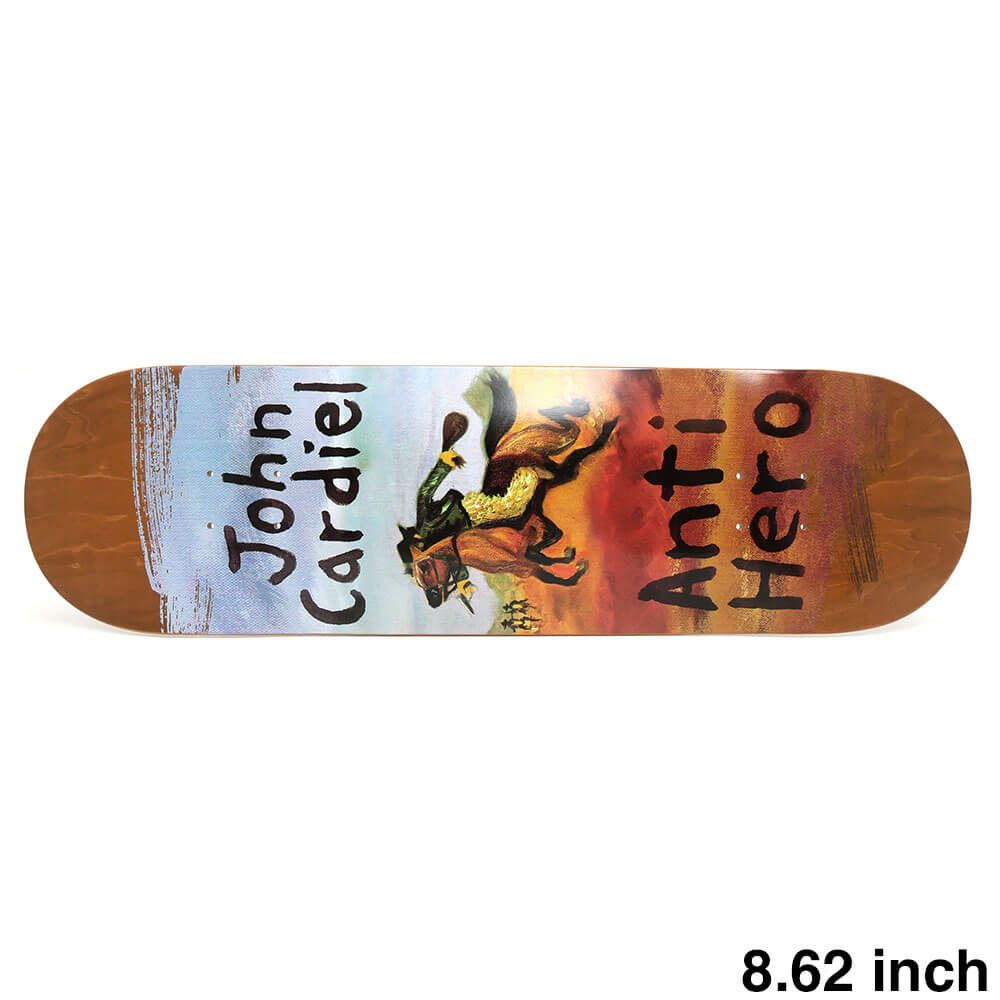 ANTIHERO DECK アンチヒーロー デッキ JOHN CARDIEL OLD WEST BROWN STAIN 8.62 スケートボード スケボー 1