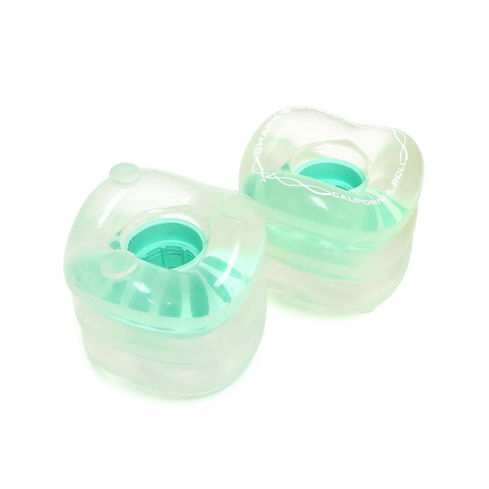 SHARK WHEEL シャークウィール ソフトウィール（クルーザー） CALIFORNIA ROLL（78A）CLEAR MINT HUB 60mm スケートボード スケボー 2