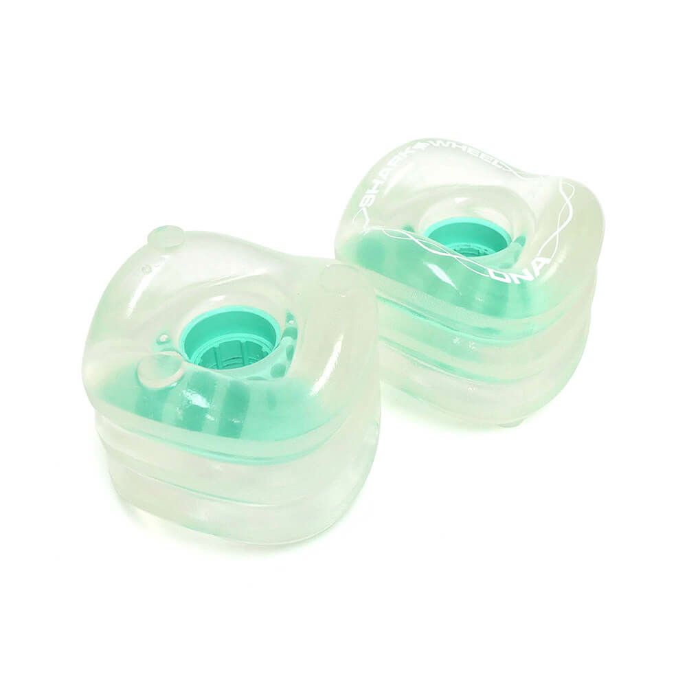 SHARK WHEEL シャークウィール ソフトウィール（クルーザー） DNA（78A）CLEAR MINT HUB 72mm スケートボード スケボー 2