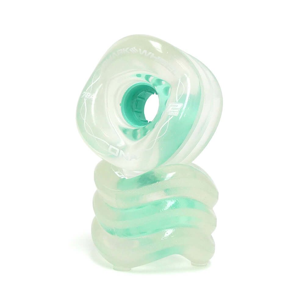 SHARK WHEEL シャークウィール ソフトウィール（クルーザー） DNA（78A）CLEAR MINT HUB 72mm スケートボード スケボー 3