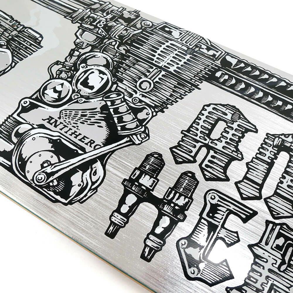 ANTIHERO DECK アンチヒーロー デッキ GRANT TAYLOR REVVINGTON’（RE-REV’D）BRUSHED SILVER FOIL 8.25 スケートボード スケボー 3
