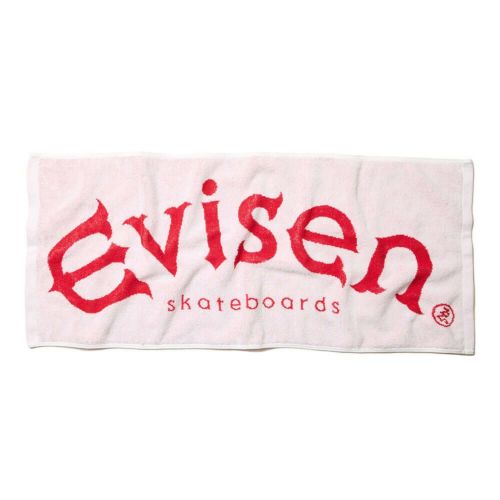 EVISEN TOWEL エビセン タオル EVISEN LOGO WHITE/RED スケートボード スケボー　1