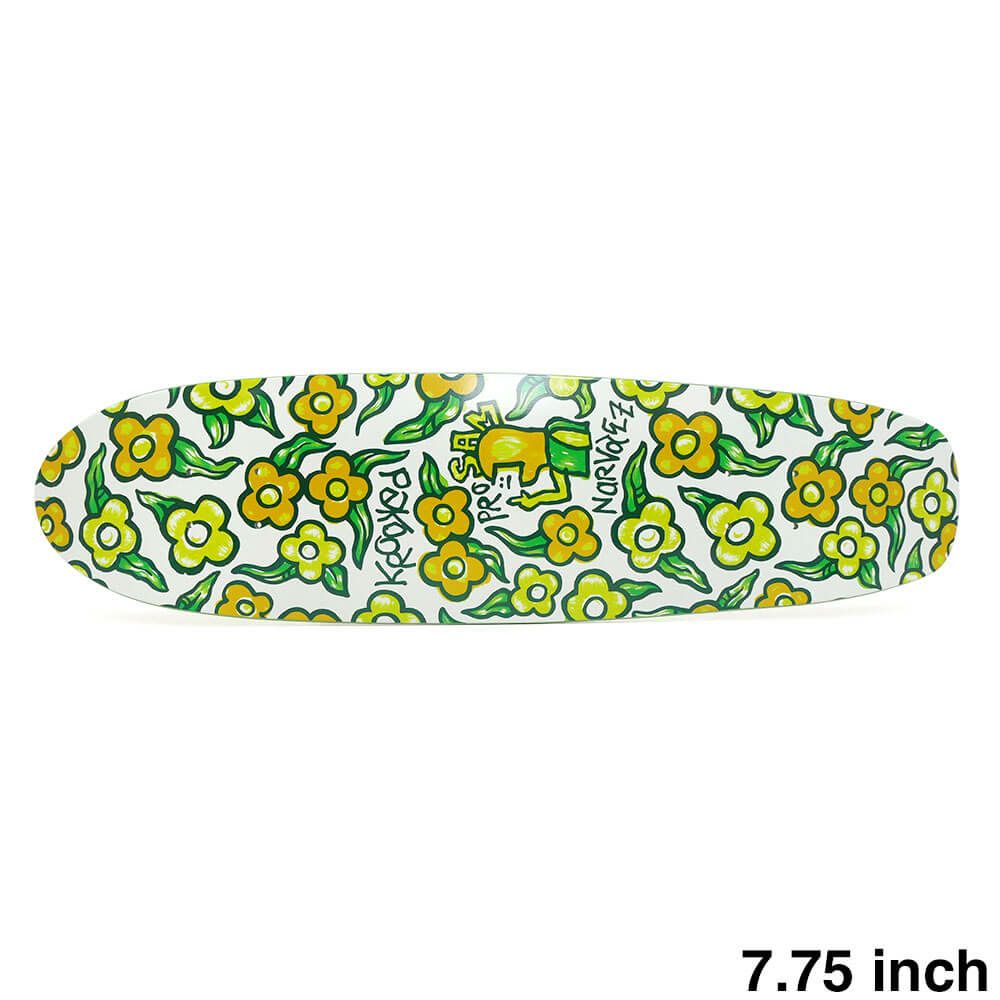 KROOKED DECK クルキッド デッキ SAM NARVAEZ FLOWERS ZINGER 7.75 スケートボード スケボー 1