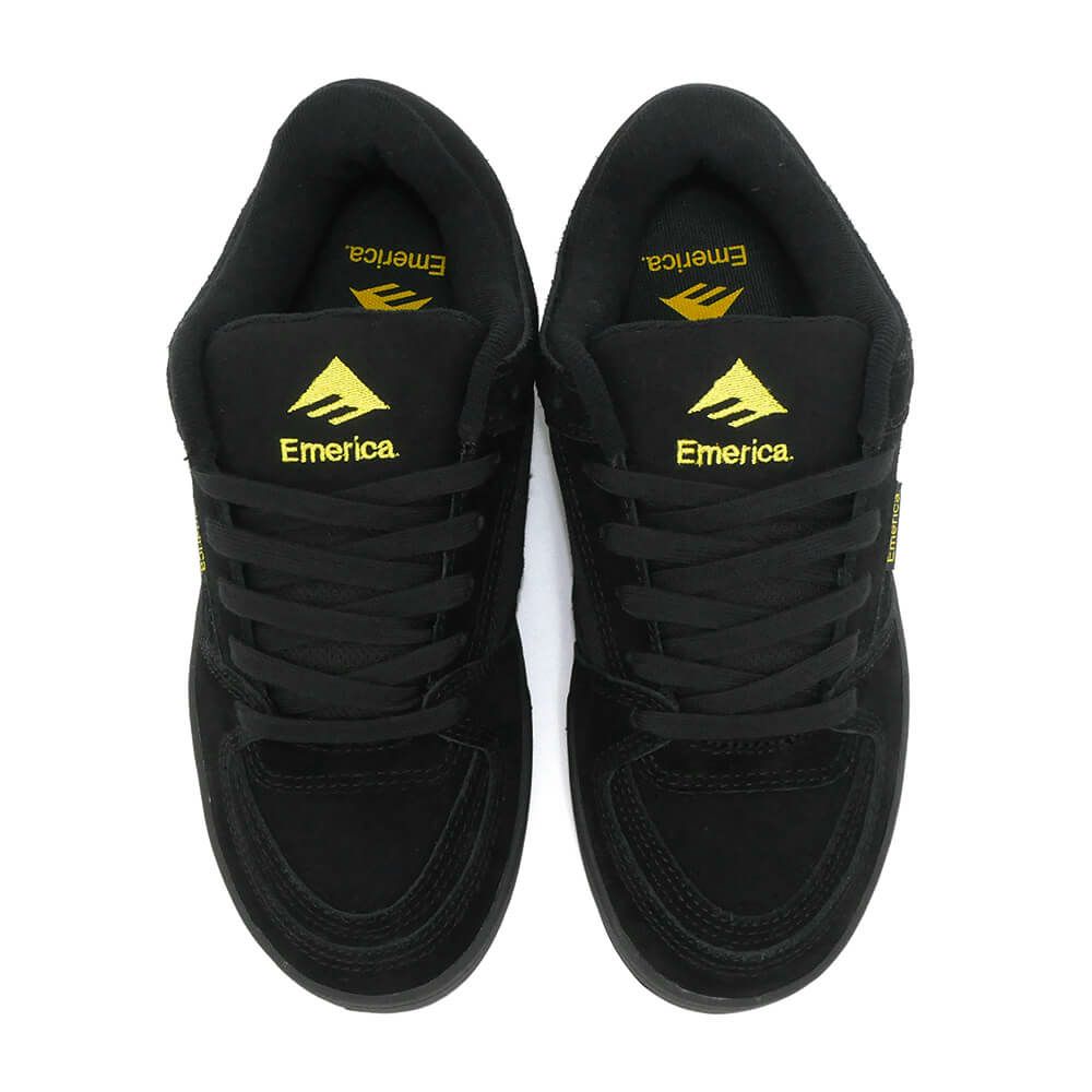 EMERICA SHOES エメリカ シューズ スニーカー MUTE BLACK/YELLOW/BLACK スケートボード スケボー 2