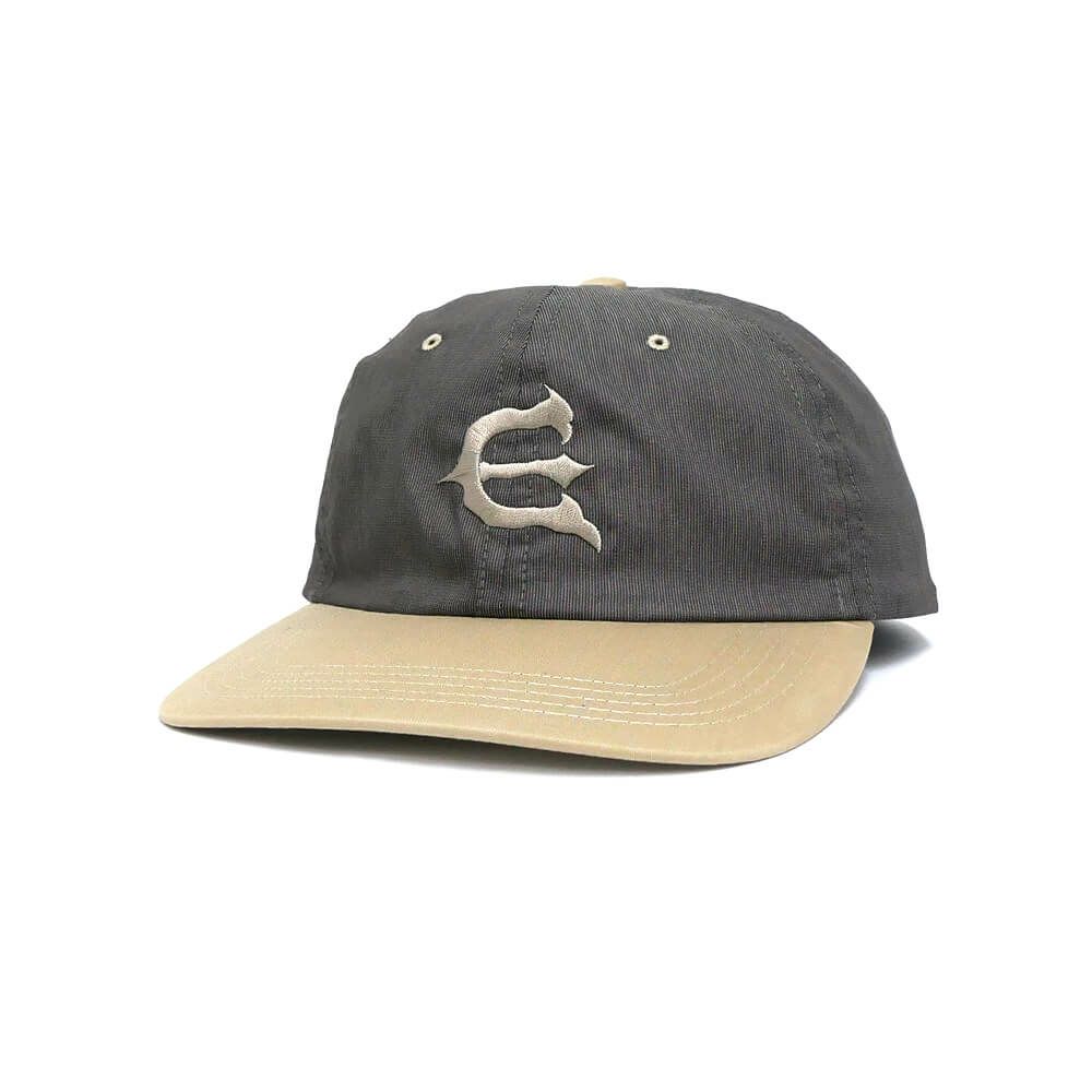 EVISEN CAP エビセン キャップ ONE-UP 6 PANEL GREY/BEIGE スケートボード スケボー 