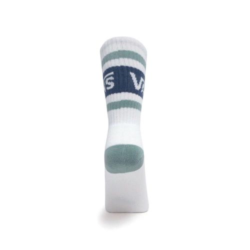  VANS SOCKS バンズ ソックス 靴下 DROP V CREW WHITE/GREY OLIVE（US企画） スケートボード スケボー 2