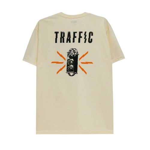 TRAFFIC T-SHIRT トラフィック Tシャツ CAUTION CREAM スケートボード スケボー 