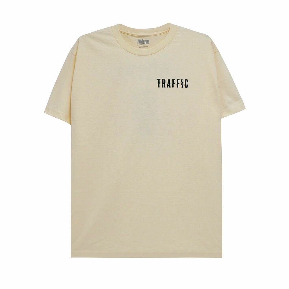  TRAFFIC T-SHIRT トラフィック Tシャツ CAUTION CREAM スケートボード スケボー 1