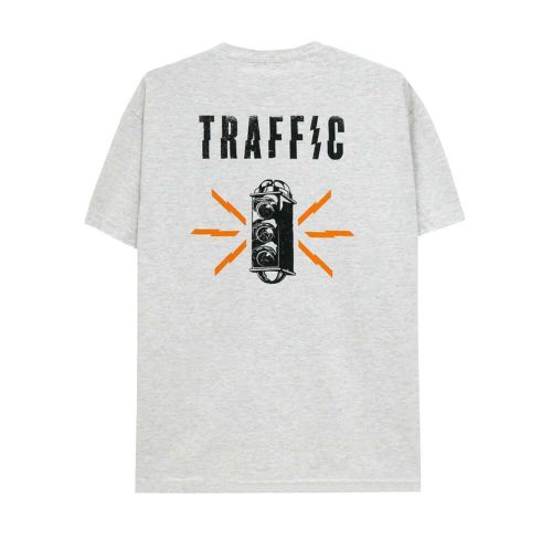 TRAFFIC T-SHIRT トラフィック Tシャツ CAUTION GREY スケートボード スケボー 
