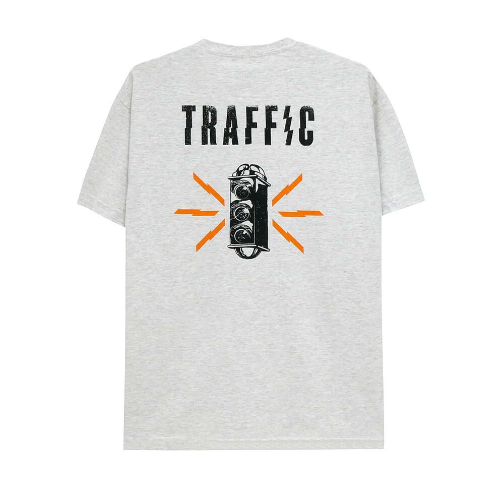 TRAFFIC T-SHIRT トラフィック Tシャツ CAUTION GREY スケートボード スケボー 