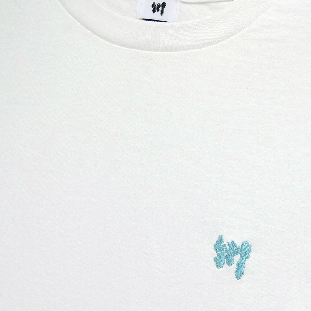 KAWA T-SHIRT 川 Tシャツ 川 LOGO 1POINT WHITE/BLUE GREEN スケートボード スケボー 1
