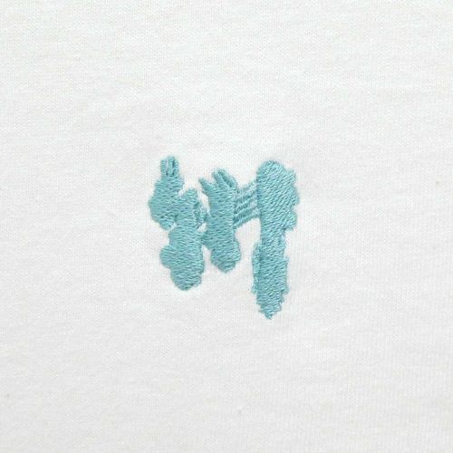 KAWA T-SHIRT 川 Tシャツ 川 LOGO 1POINT WHITE/BLUE GREEN スケートボード スケボー 2