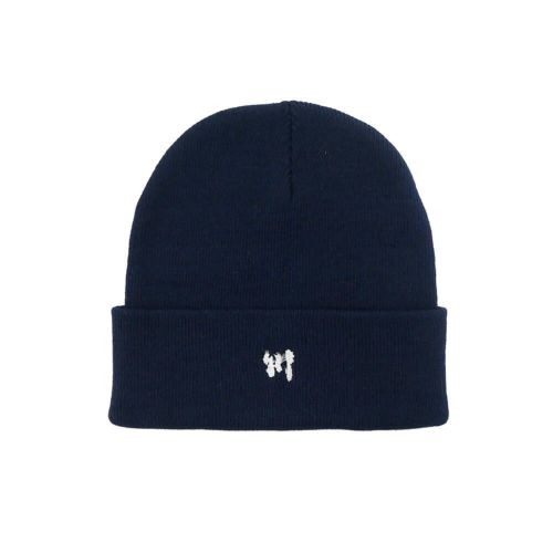 KAWA KNITCAP 川 ニットキャップ 川 BEANIE NAVY スケートボード スケボー 