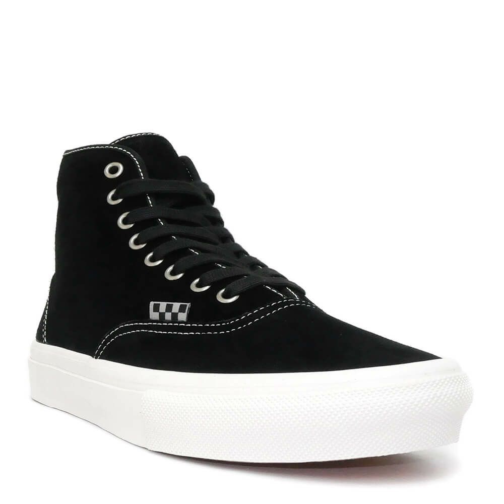 VANS SHOES バンズ シューズ スニーカー SKATE AUTHENTIC HIGH SUEDE BLACK（US企画） スケートボード スケボー 1