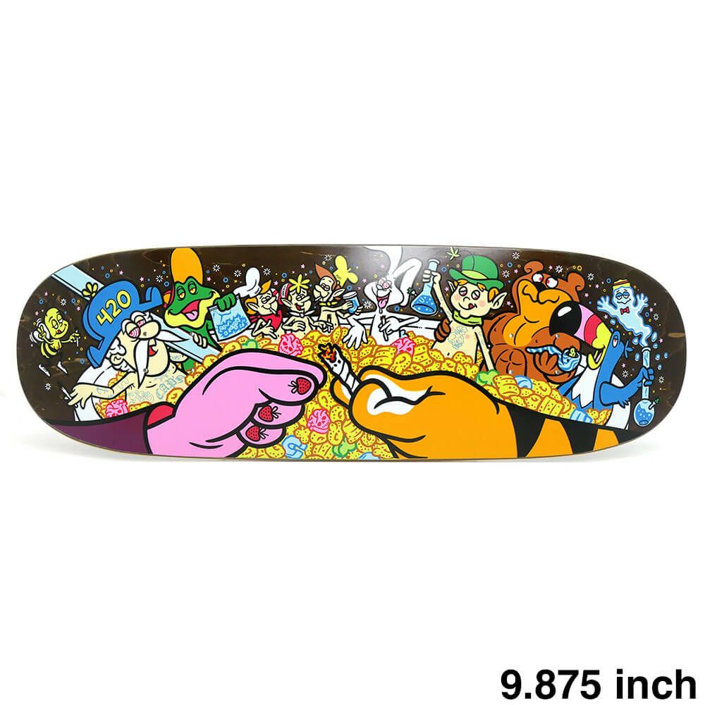 STRANGE LOVE DECK ストレンジラブ デッキ TEAM HOT TUB BROWN STAIN 9.875 スケートボード スケボー　1