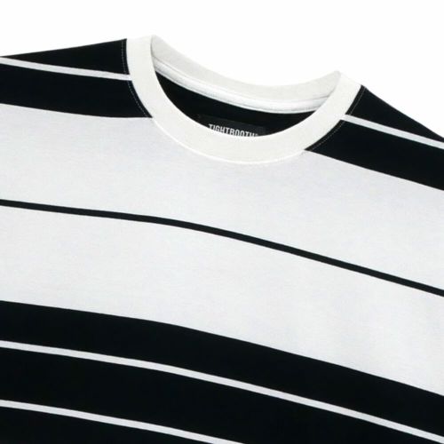 TIGHTBOOTH（TBPR）T-SHIRT タイトブース Tシャツ BORDER WHITE/BLACK スケートボード スケボー 1