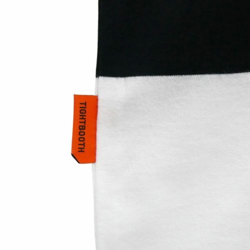 TIGHTBOOTH（TBPR）T-SHIRT タイトブース Tシャツ BORDER WHITE/BLACK スケートボード スケボー 3