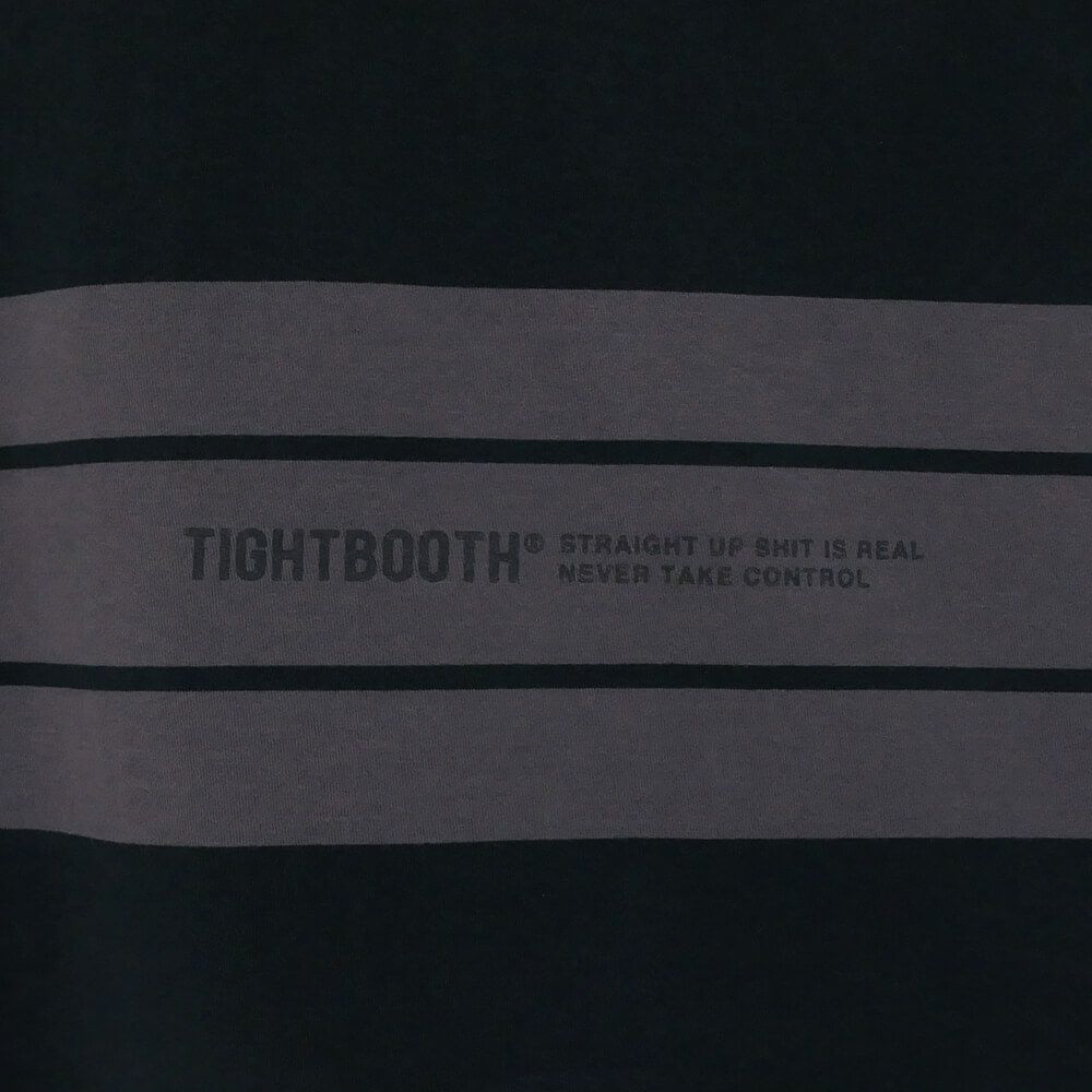 TIGHTBOOTH（TBPR）T-SHIRT タイトブース Tシャツ BORDER BLACK/CHARCOAL スケートボード スケボー 2