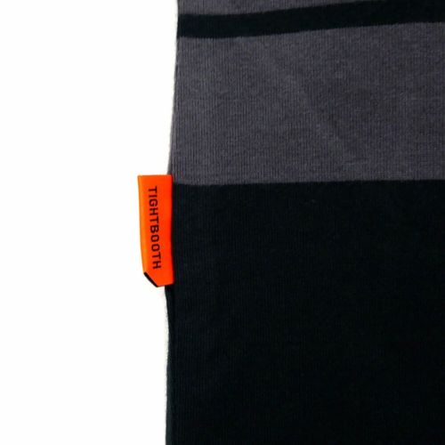 TIGHTBOOTH（TBPR）T-SHIRT タイトブース Tシャツ BORDER BLACK/CHARCOAL スケートボード スケボー 3