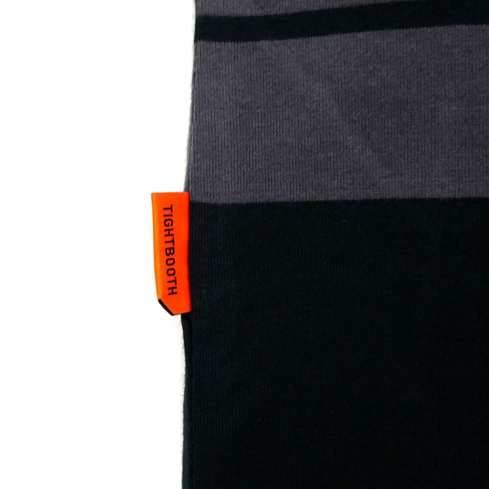 TIGHTBOOTH（TBPR）T-SHIRT タイトブース Tシャツ BORDER BLACK/CHARCOAL スケートボード スケボー 3